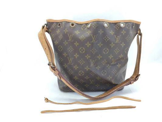 LOUIS VUITTON Monogram Petit Noe M42226 Strapless Shoulder Bag