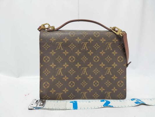 LOUIS VUITTON Monogram Monceau M51185 A20960 Brown Handbag