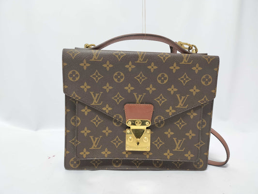 LOUIS VUITTON Monogram Monceau M51185 A20960 Brown Handbag
