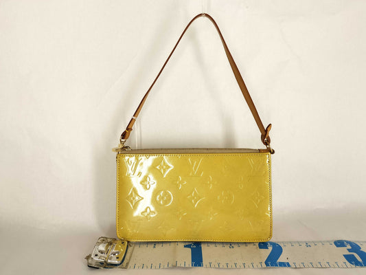 LOUIS VUITTON Vernis FR-LOUIS VUITTON LEXINGTON M41414 SHOULDER BAG VERNIS YELLOW Shoulder Bag