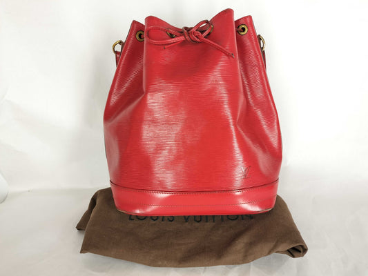 LOUIS VUITTON Epi FR - Louis Vuitton Epi Noe Red Shoulder Bag