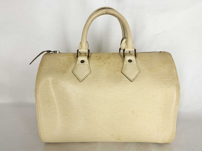 LOUIS VUITTON Epi ID - Louis Vuitton Leather Speedy Handbag 28cm SHW #SP2077 - Grade B Boston Bag