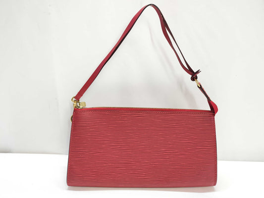 LOUIS VUITTON Epi PH－Louis Vuitton Epi Pochette Leather Red Pouch
