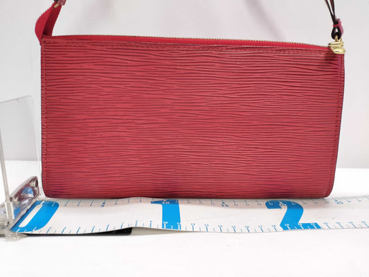 LOUIS VUITTON Epi PH－Louis Vuitton Epi M40776 Pochette Red Leather Bag Pouch