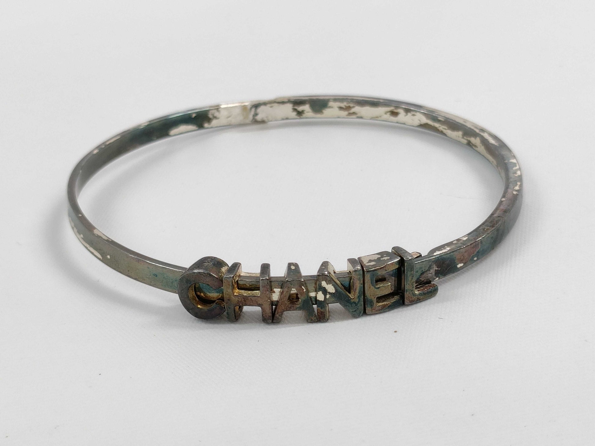 CHANEL 01P Logo SP Bracelet Bracelet Bangle