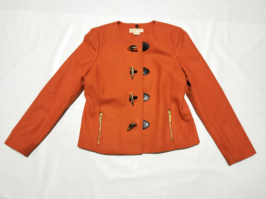 Michael Kors Orange Coat Jacket