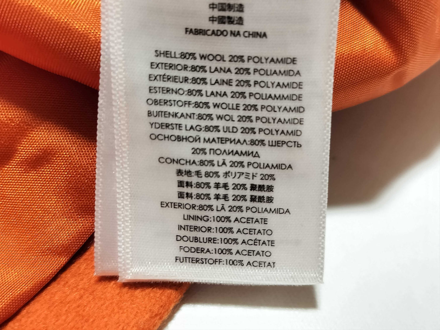 Michael Kors Orange Coat Jacket