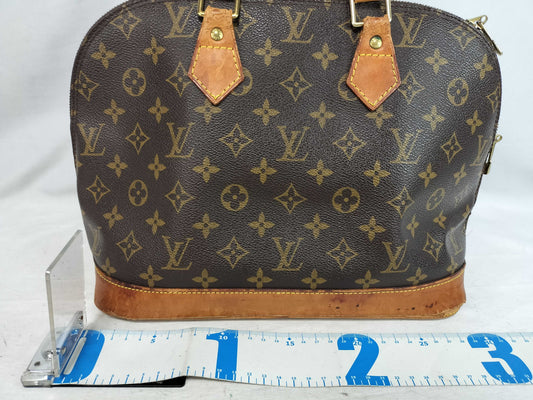 LOUIS VUITTON Monogram Alma Handbag M51130 Brown