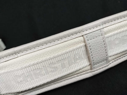 Christian Dior x sacai Saddle Soft Leather and Nylon White Shoulder Bag