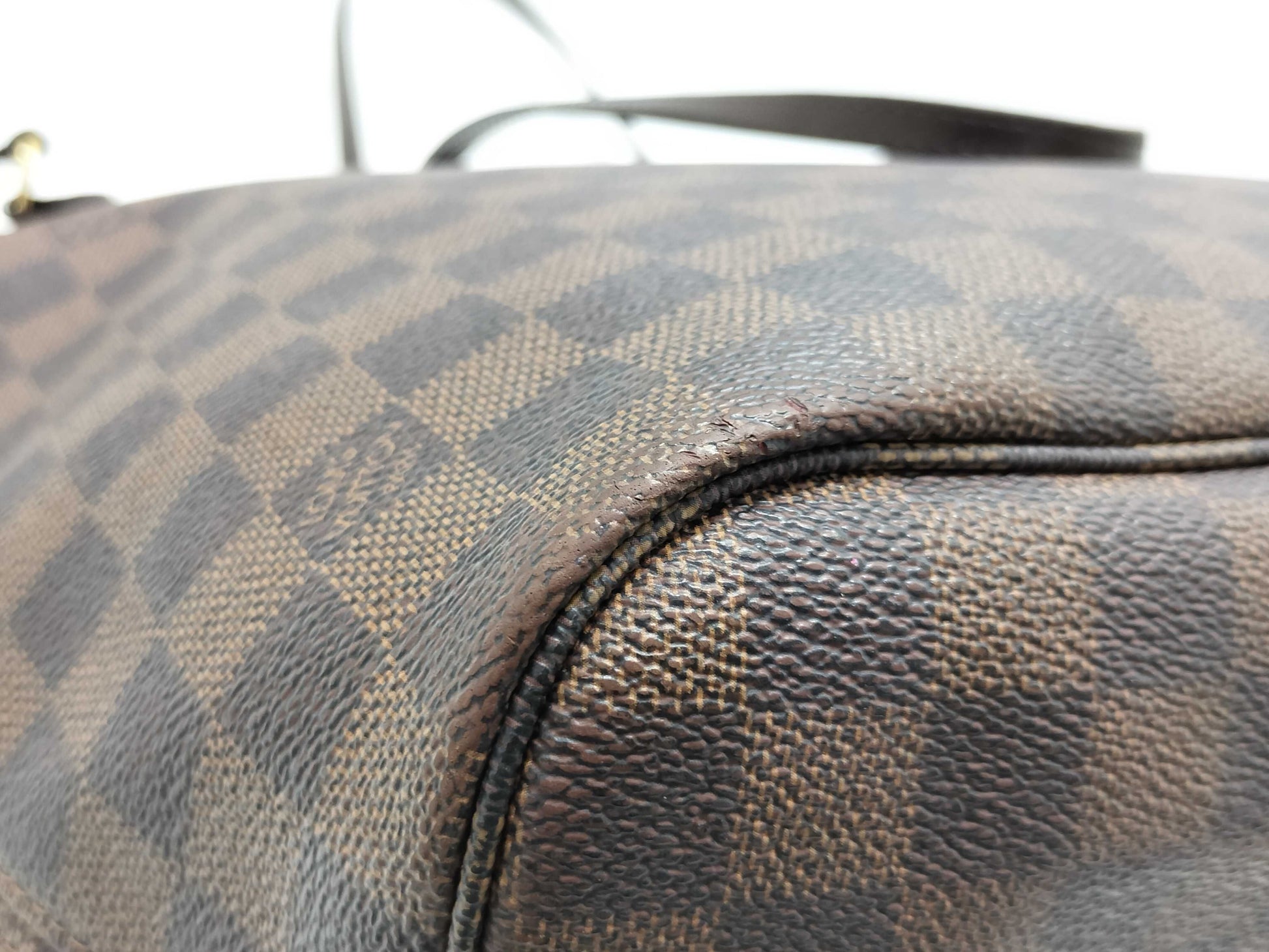 LOUIS VUITTON Damier Neverfull MM Brown Tote Bag N51105