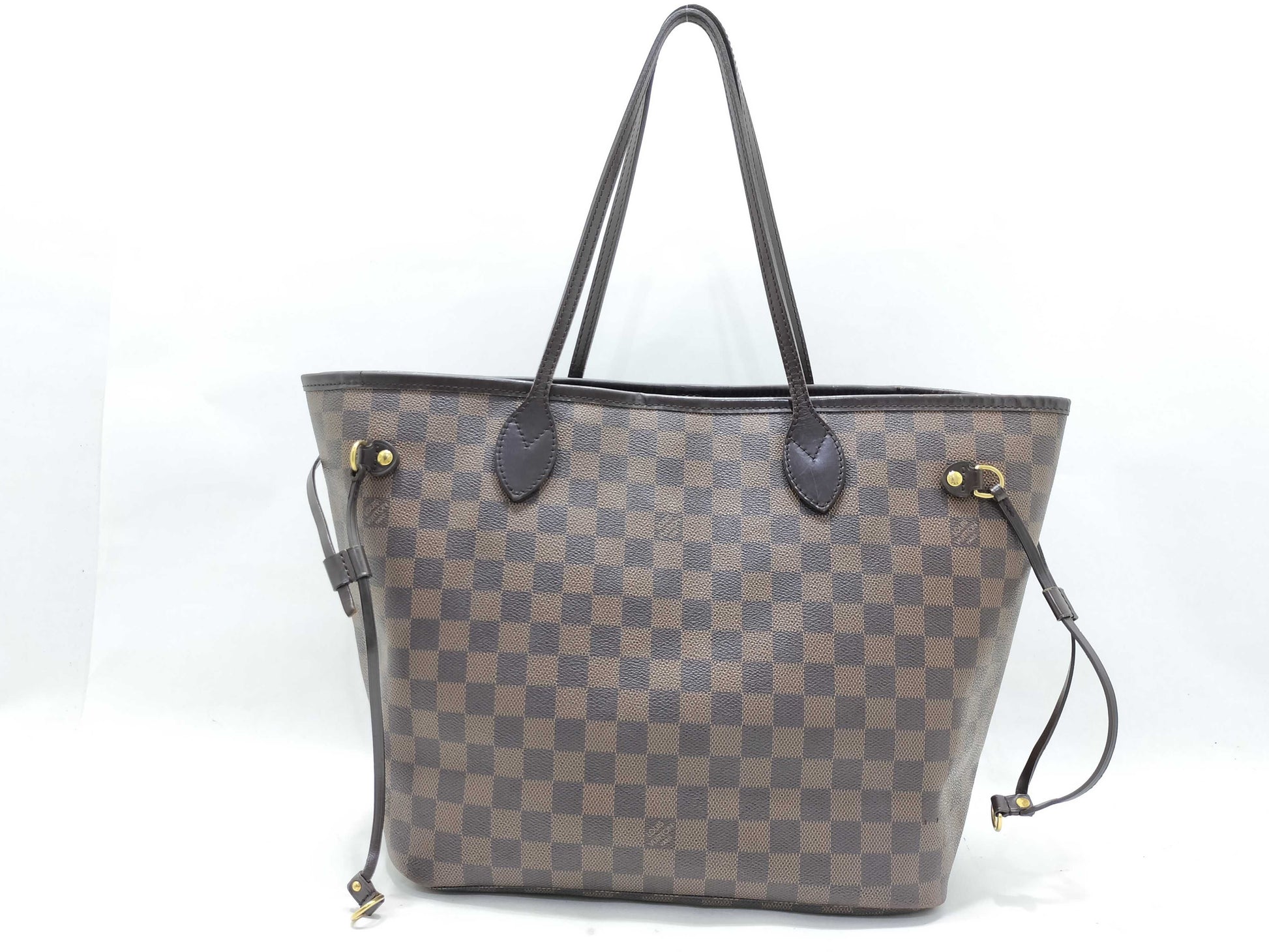 LOUIS VUITTON Damier Neverfull MM Brown Tote Bag N51105