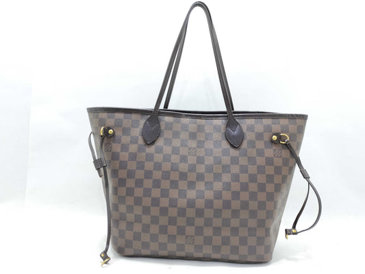 LOUIS VUITTON Damier Neverfull MM Brown Tote Bag N51105