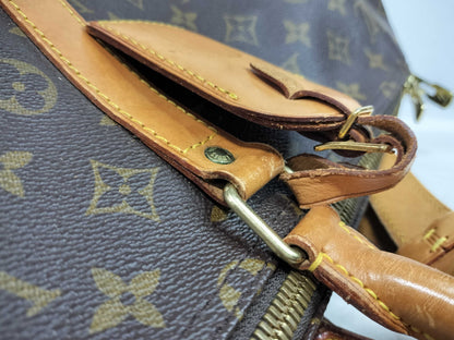 LOUIS VUITTON Monogram Louis Vuitton M41414 Monogram Keepall Bandouliere 55 Brown Boston Handbag Boston Bag