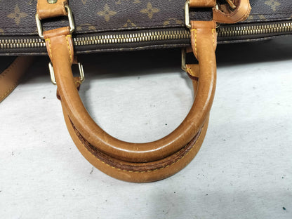 LOUIS VUITTON Monogram Louis Vuitton M41414 Monogram Keepall Bandouliere 55 Brown Boston Handbag Boston Bag
