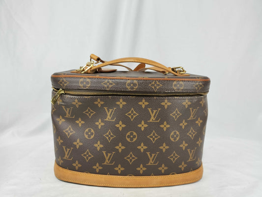 LOUIS VUITTON Monogram Nice Vanity Bag with Strap M47280