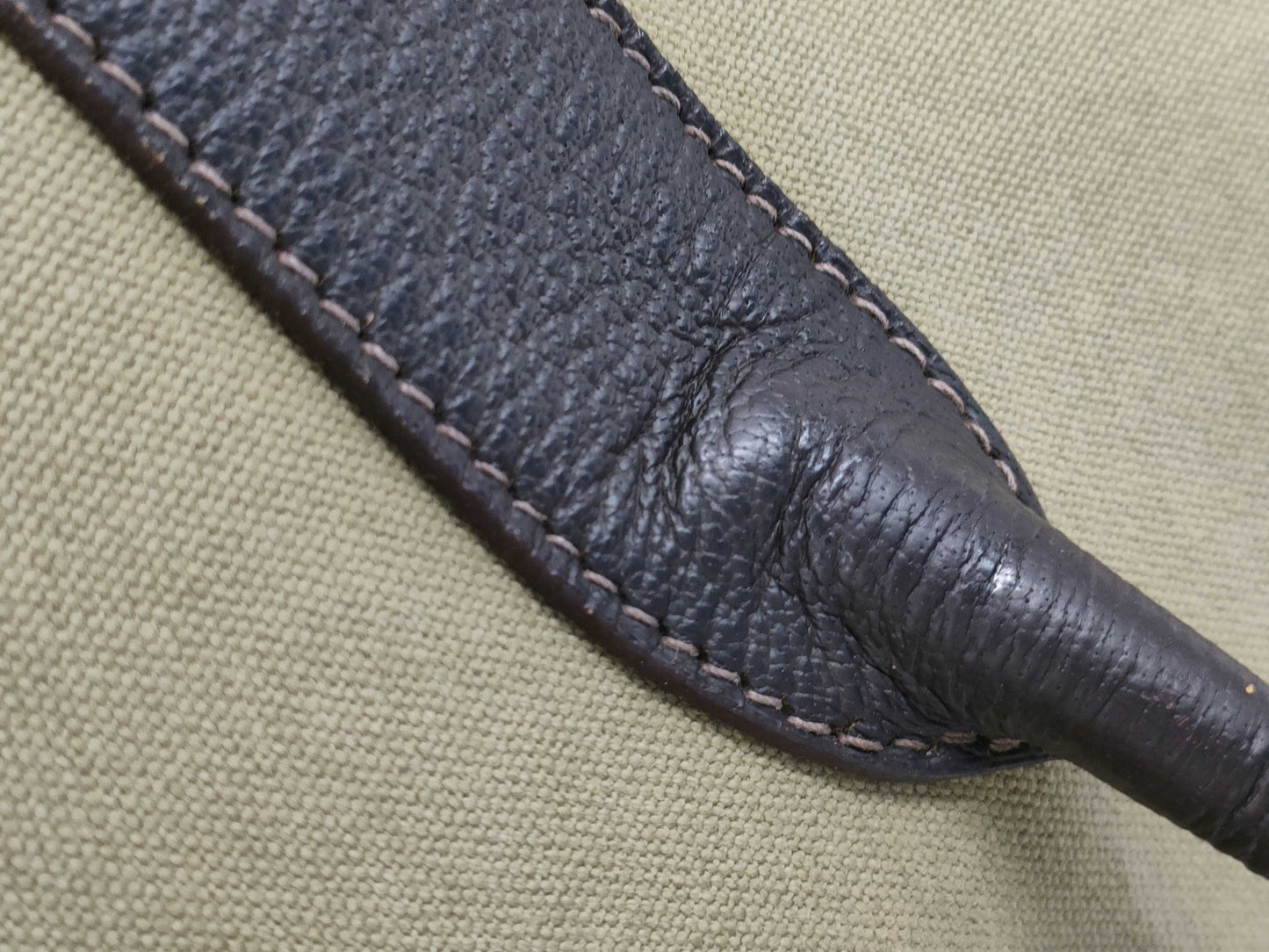 HERMES Garden Party PM Toile Offier Khaki Handbag