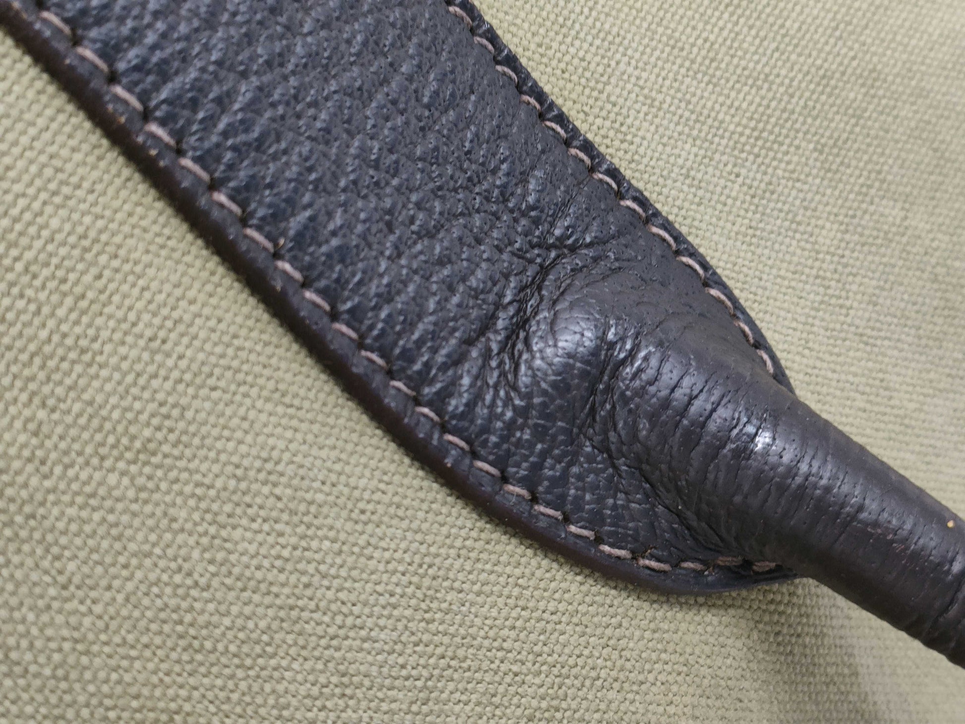 HERMES Garden Party PM Toile Offier Khaki Handbag