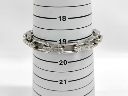 LOUIS VUITTON Louis Vuitton Monogram Chain Bracelet, Size M, M00308, Box and Case Included, Bracelet/Bangle