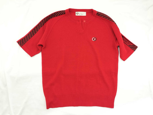 GUCCI Gucci logo embroidered knit top
