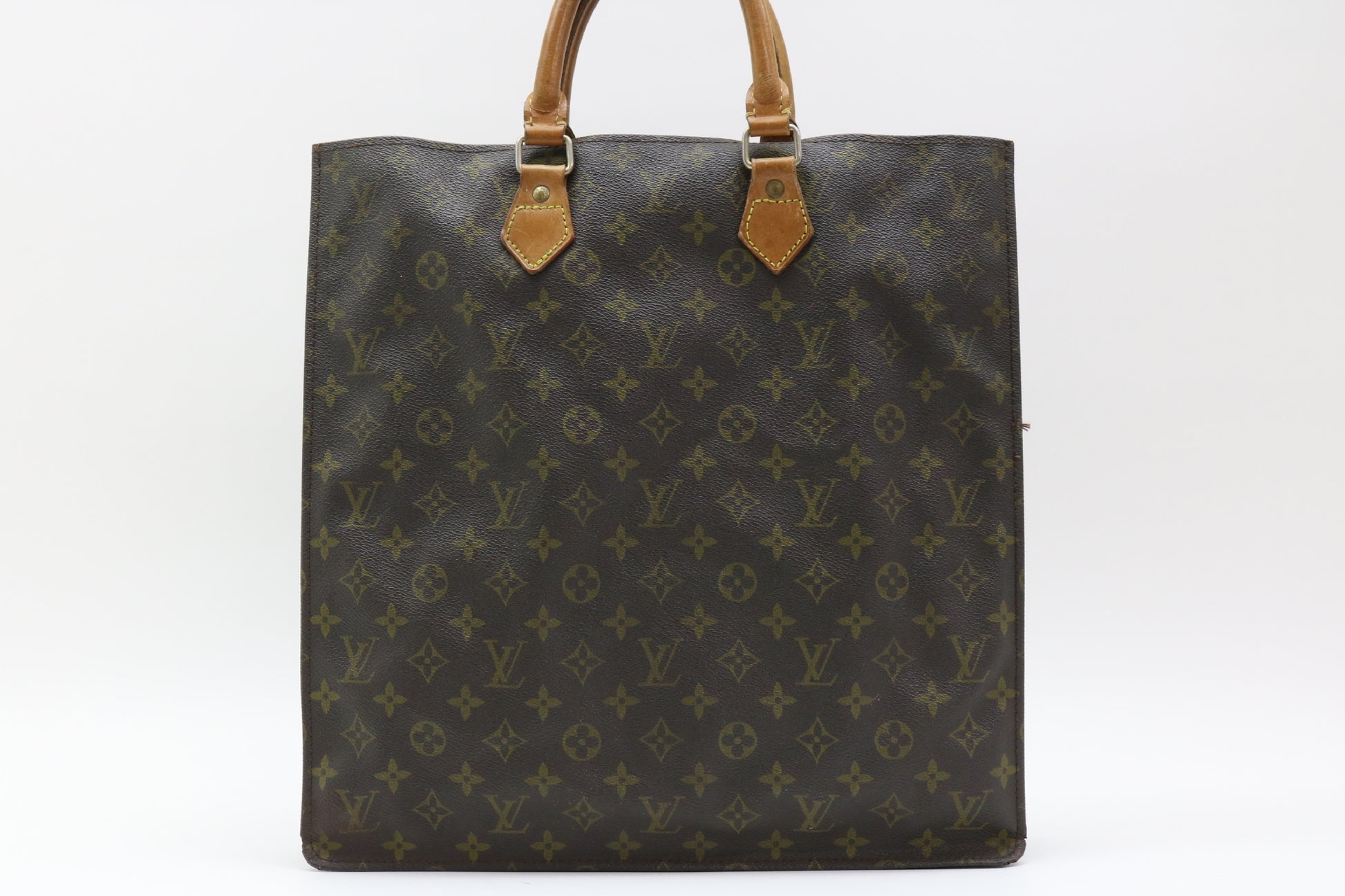 LOUIS VUITTON Monogram Sac Plat Handbag
