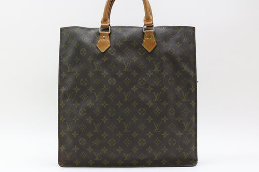 LOUIS VUITTON Monogram Sac Plat Handbag