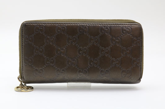 GUCCI Shima Leather Wallet