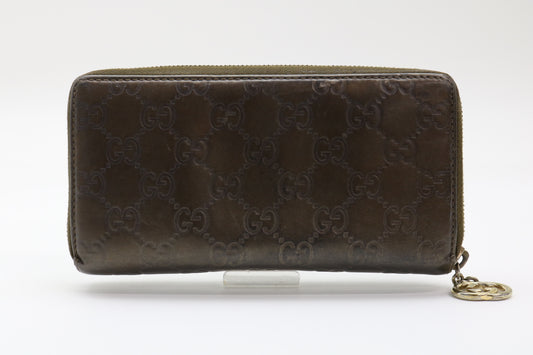 GUCCI Shima Leather Wallet