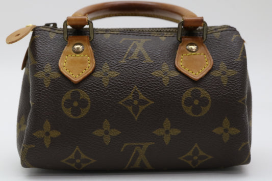 LOUIS VUITTON Monogram Mini Speedy 2-Way Shoulder Bag