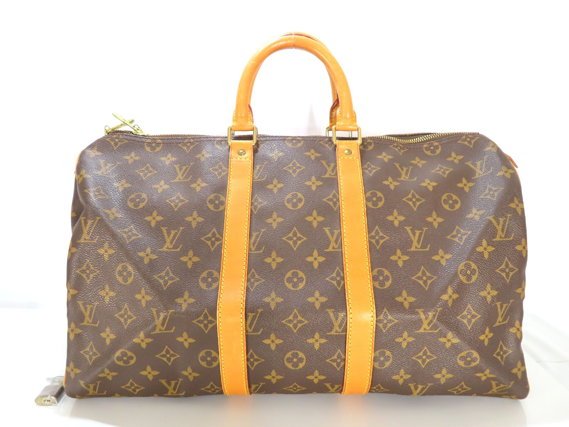 LOUIS VUITTON Monogram Louis Vuitton Keepall Boston Bag