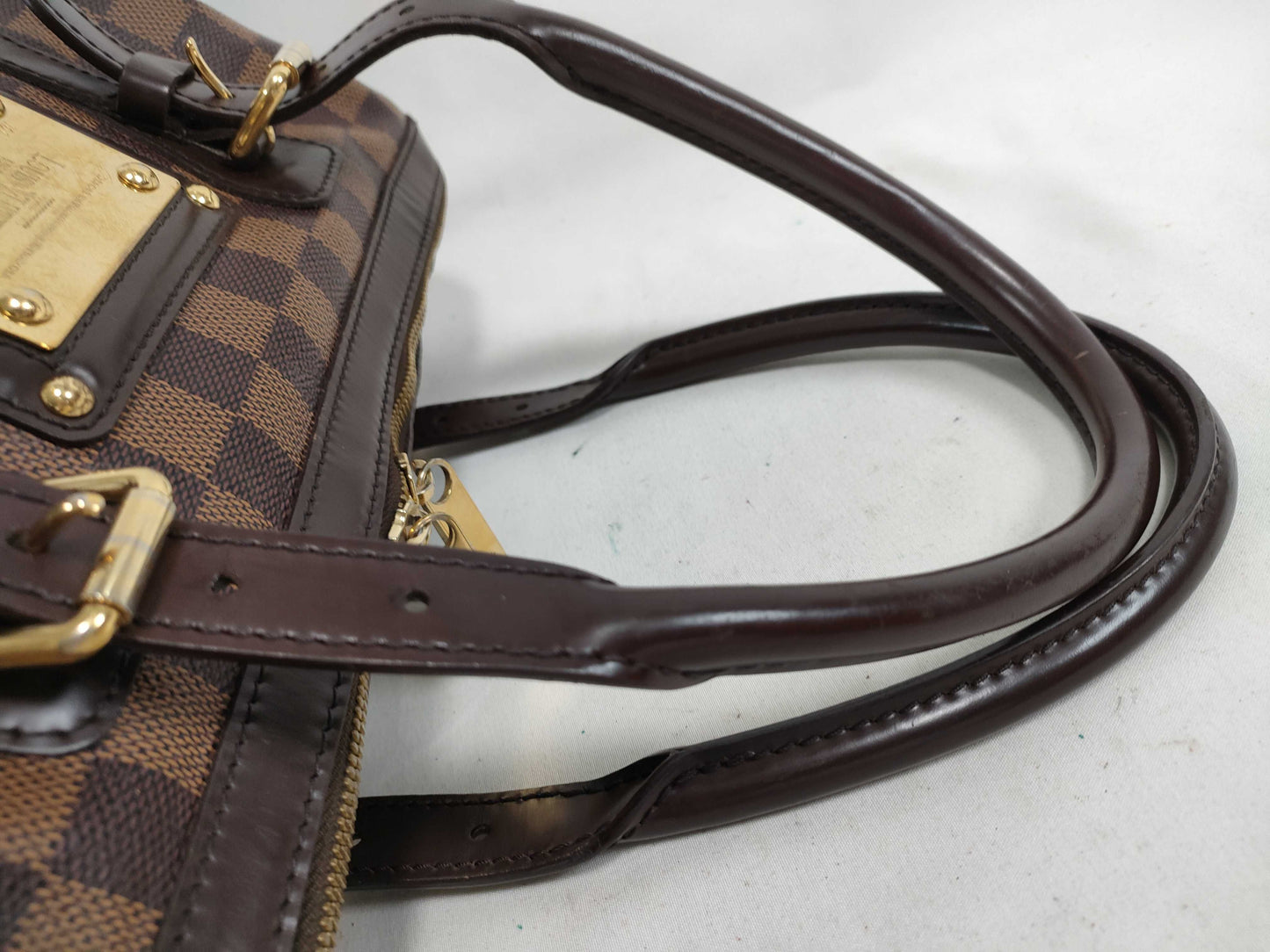 LOUIS VUITTON Damier Berkeley N52000 Brown Boston Bag