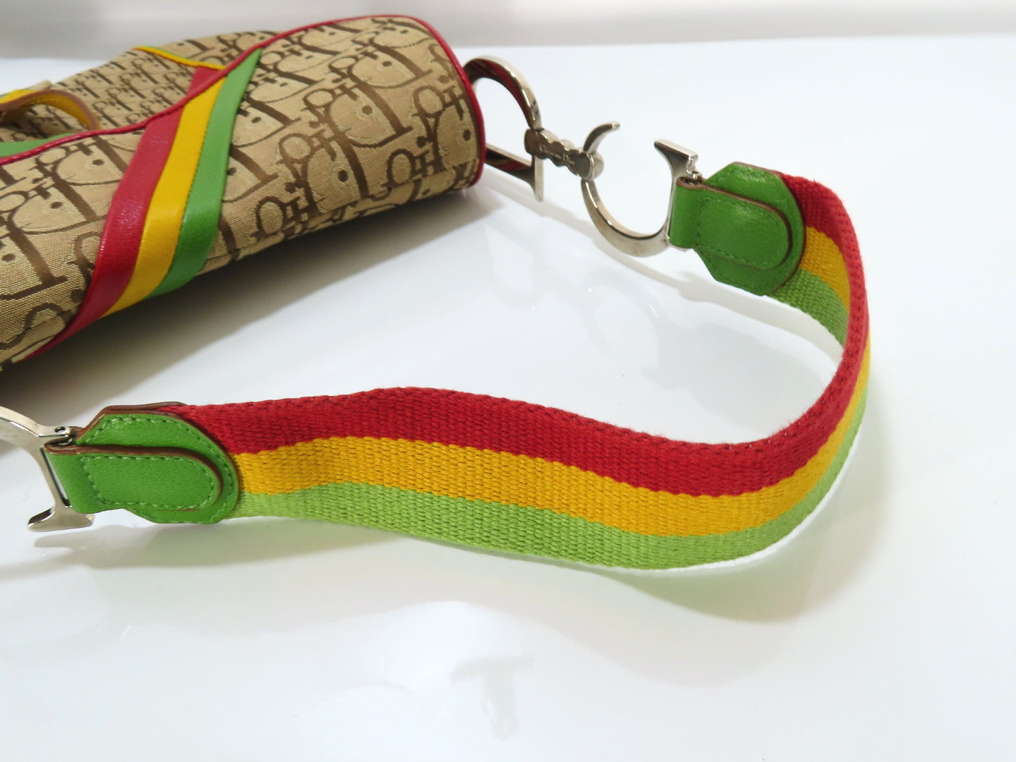 Christian Dior Trotter Rasta Saddle Bag Shoulder Bag