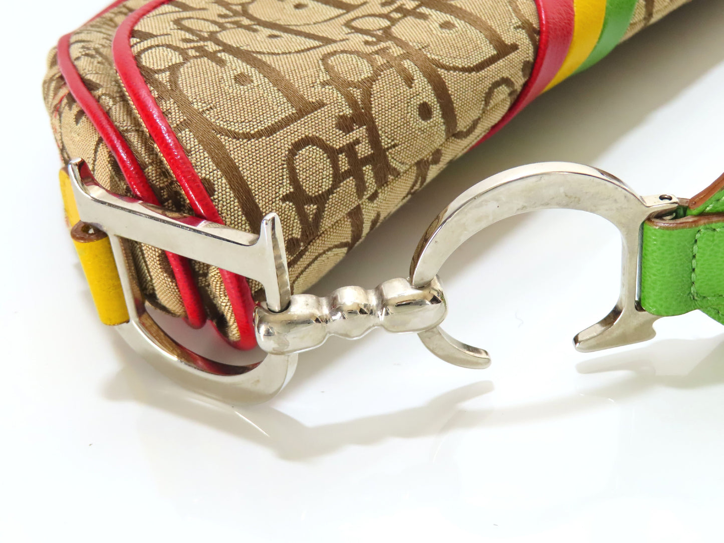 Christian Dior Trotter Rasta Saddle Bag Shoulder Bag