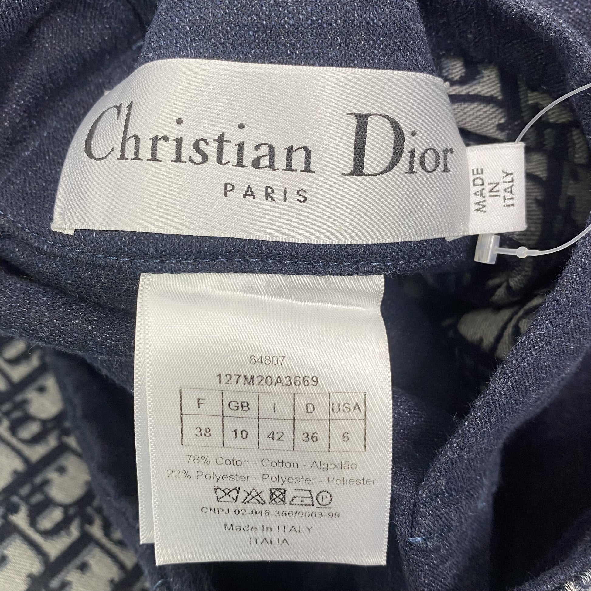 (10462_0334) Dior DIOR Coat Logo Size 42 Coat