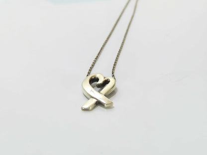 Tiffany & Co. Loving Heart Tiffany Necklace Loving Heart Paloma Picasso Ag925 Necklace