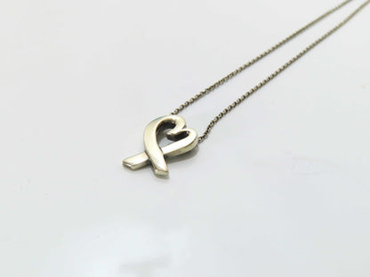 Tiffany & Co. Loving Heart Tiffany Necklace Loving Heart Paloma Picasso Ag925 Necklace