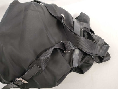 PRADA Nylon Prada Backpack Black Nylon x Saffiano Backpack
