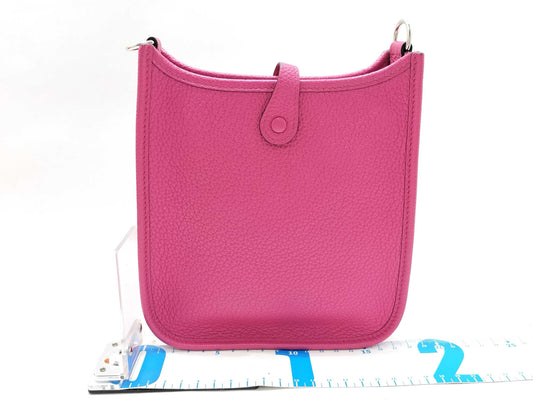HERMES Evelyn TPM Z-stamped Rose Shocking Shoulder Bag