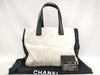 CHANEL New Travel Tote MM Nylon/Leather Black/Ivory Tote Bag