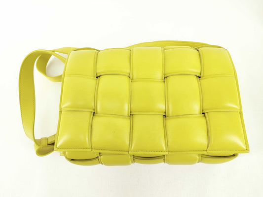 BOTTEGA VENETA Intrecciato Padded Cassette Shoulder Bag, Intrecciato Clutch Bag, Green Shoulder Bag