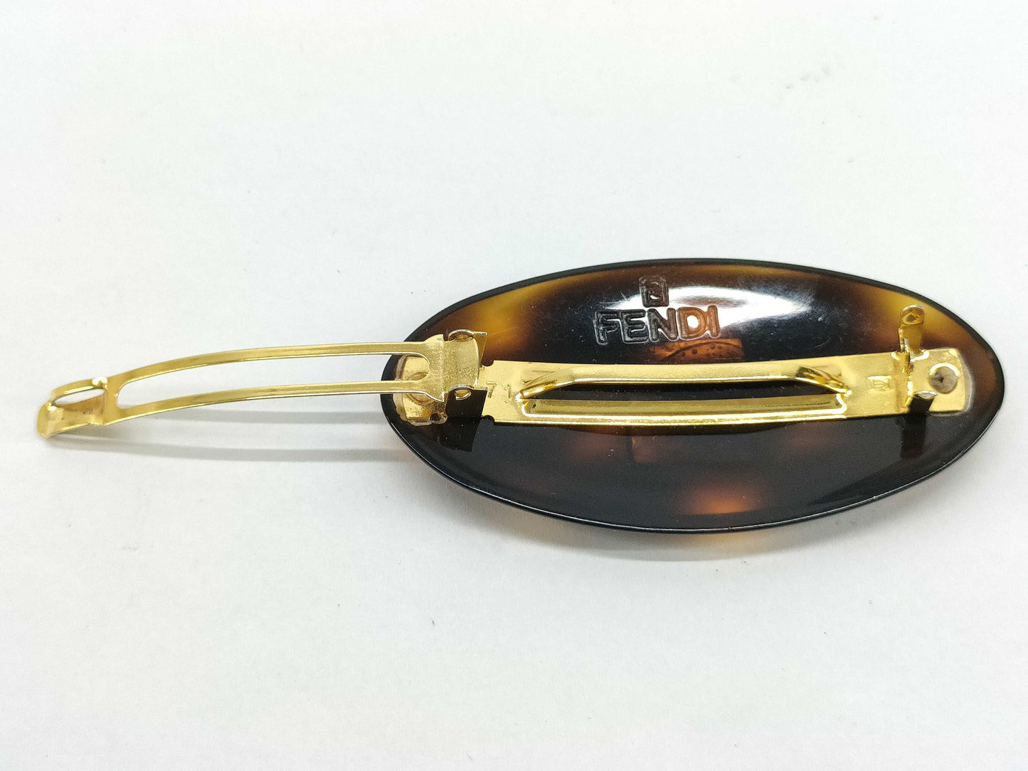 FENDI Fendi Barrette Tortoiseshell Hair Accessory