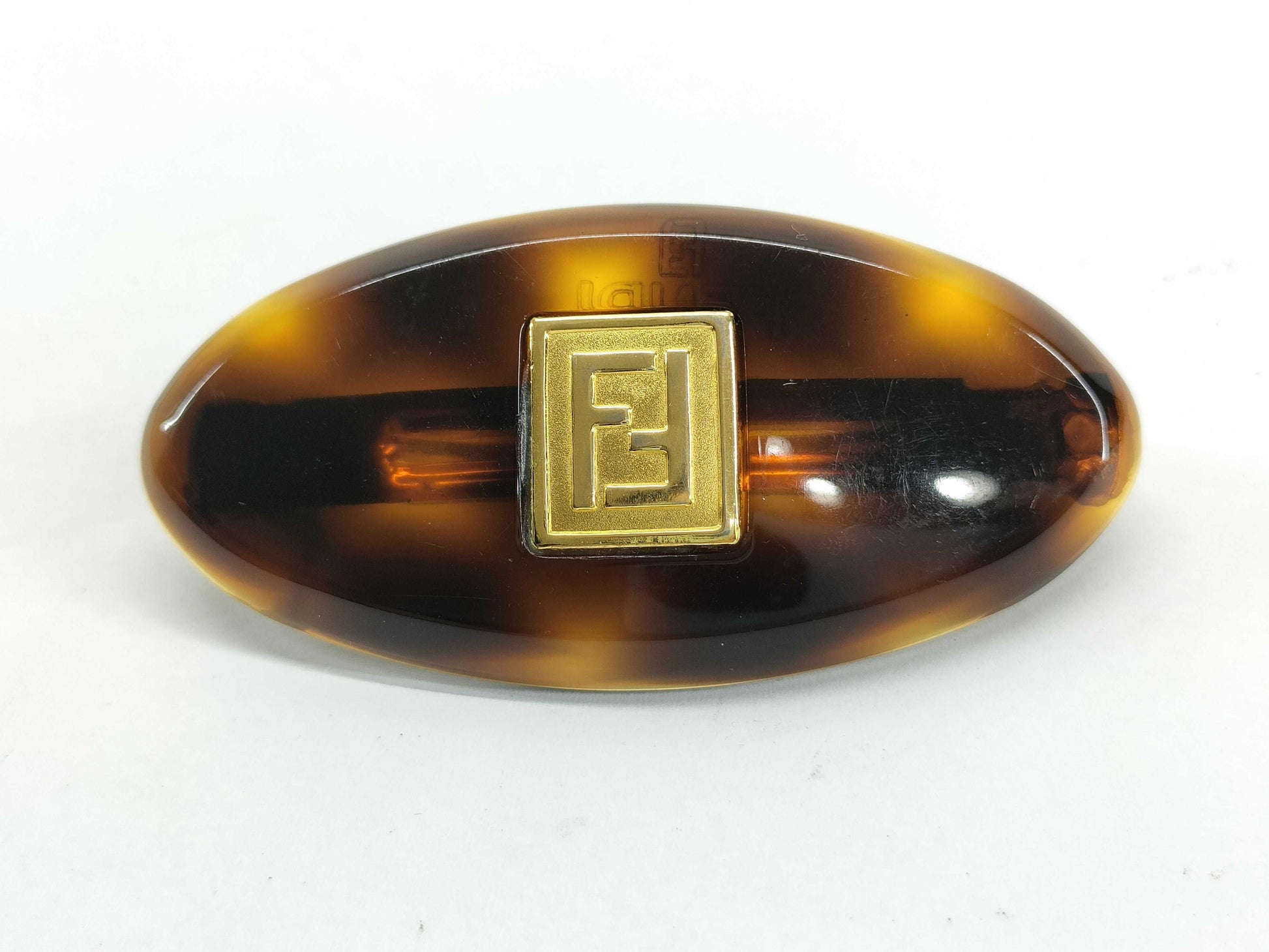 FENDI Fendi Barrette Tortoiseshell Hair Accessory