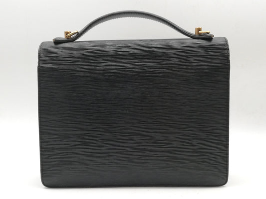 LOUIS VUITTON Epi Monceau M52122 Noir Shoulder Strap Handbag
