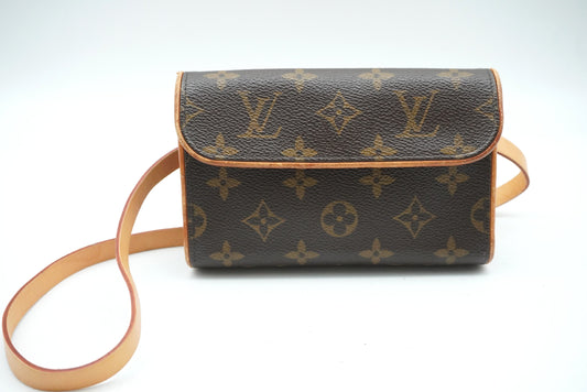 LOUIS VUITTON Monogram Pochette Florentine M51855 Shoulder Bag
