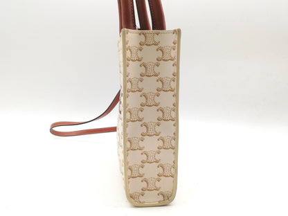 CELINE Triomphe Mini Vertical Cabas 2-way Handbag