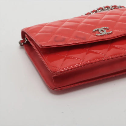CHANEL Matelasse Patent Leather Shoulder Bag, No. 14