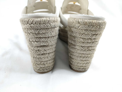 Dior Christian Dior Leather Wedge Sandals