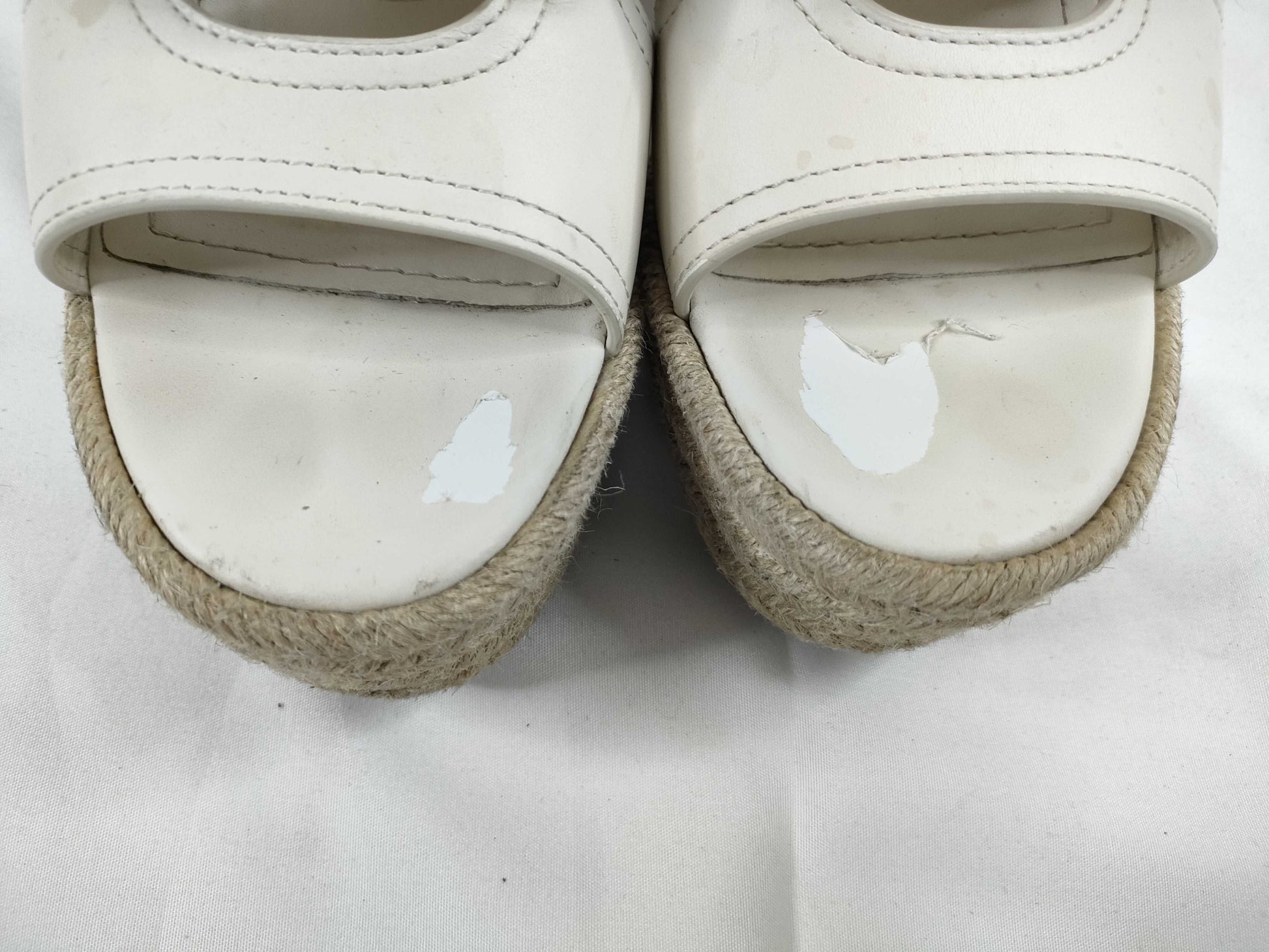 Dior Christian Dior Leather Wedge Sandals