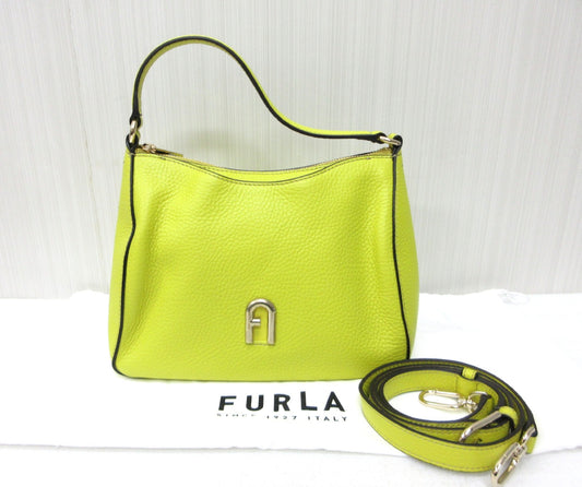 FURLA FURLA Primula Leather 2-Way Handbag/Shoulder Bag, Approx. W25 x H20cm