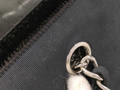CHANEL CHANEL Chain Hand Canvas x Patent Tote Bag