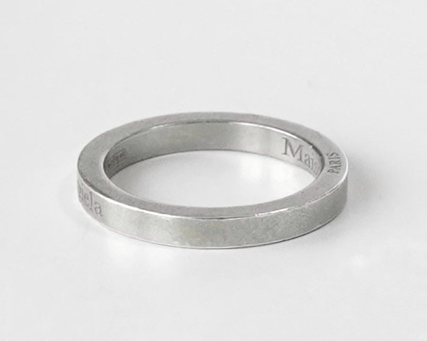 Maison Margiela Logo Silver 925 Ring, Size 9, with Box
